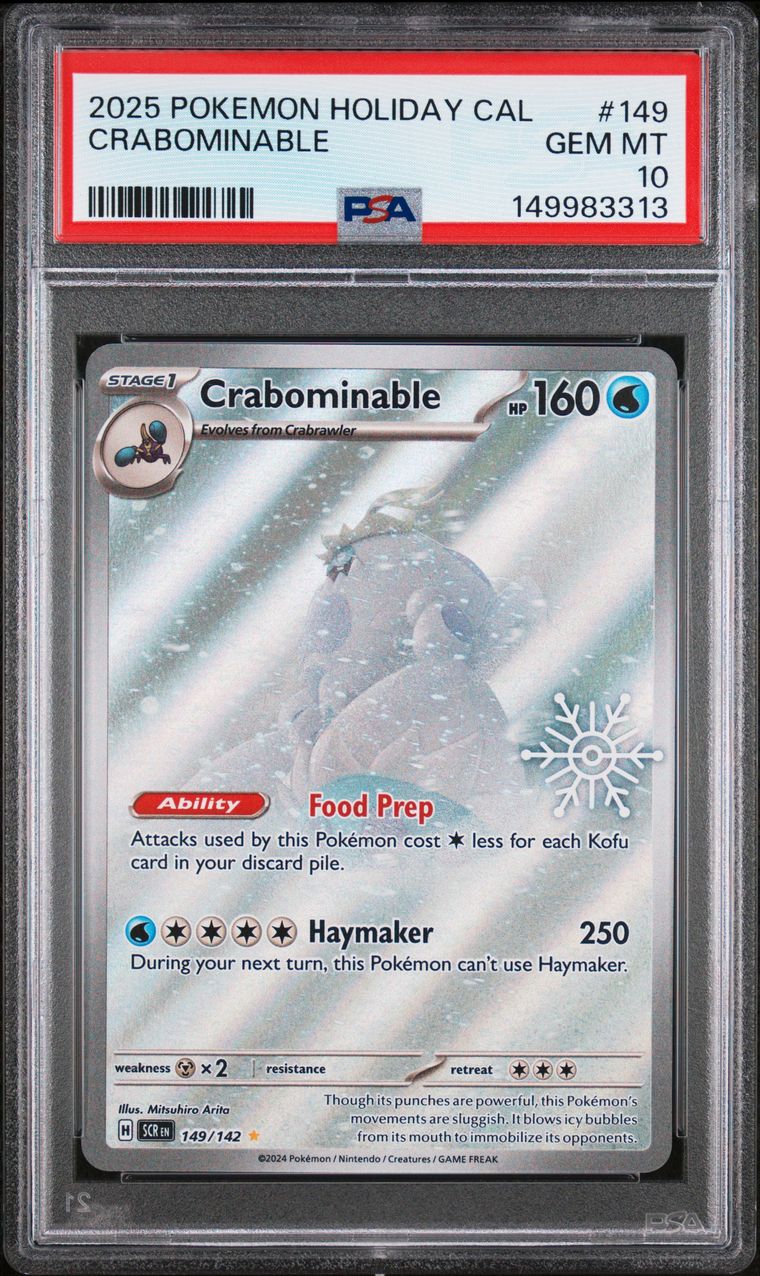 Crabominable — PSA 10, cert 149983313