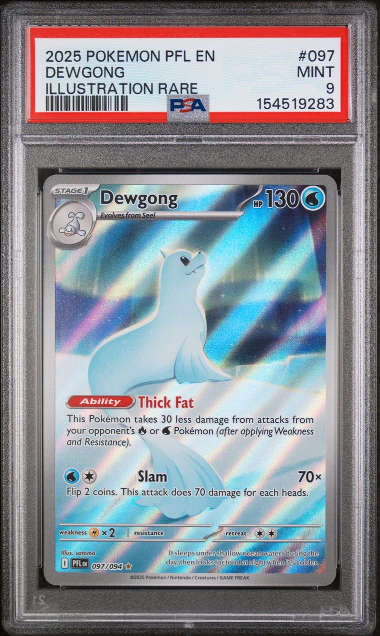 Dewgong — PSA 9, cert 154519283