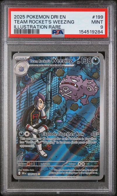 Team Rocket's Weezing — PSA 9, cert 154519284