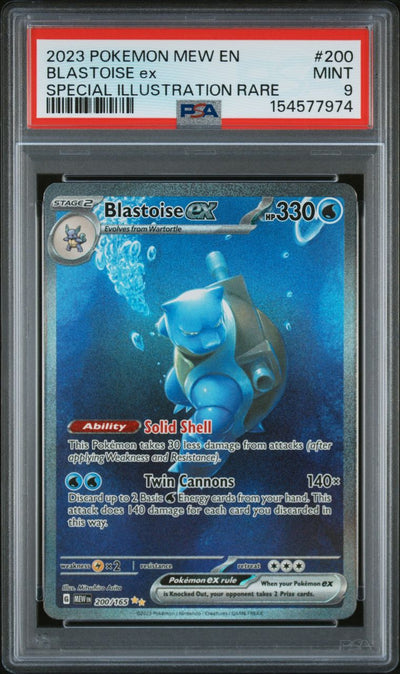 Blastoise Ex — PSA 9, cert 154577974