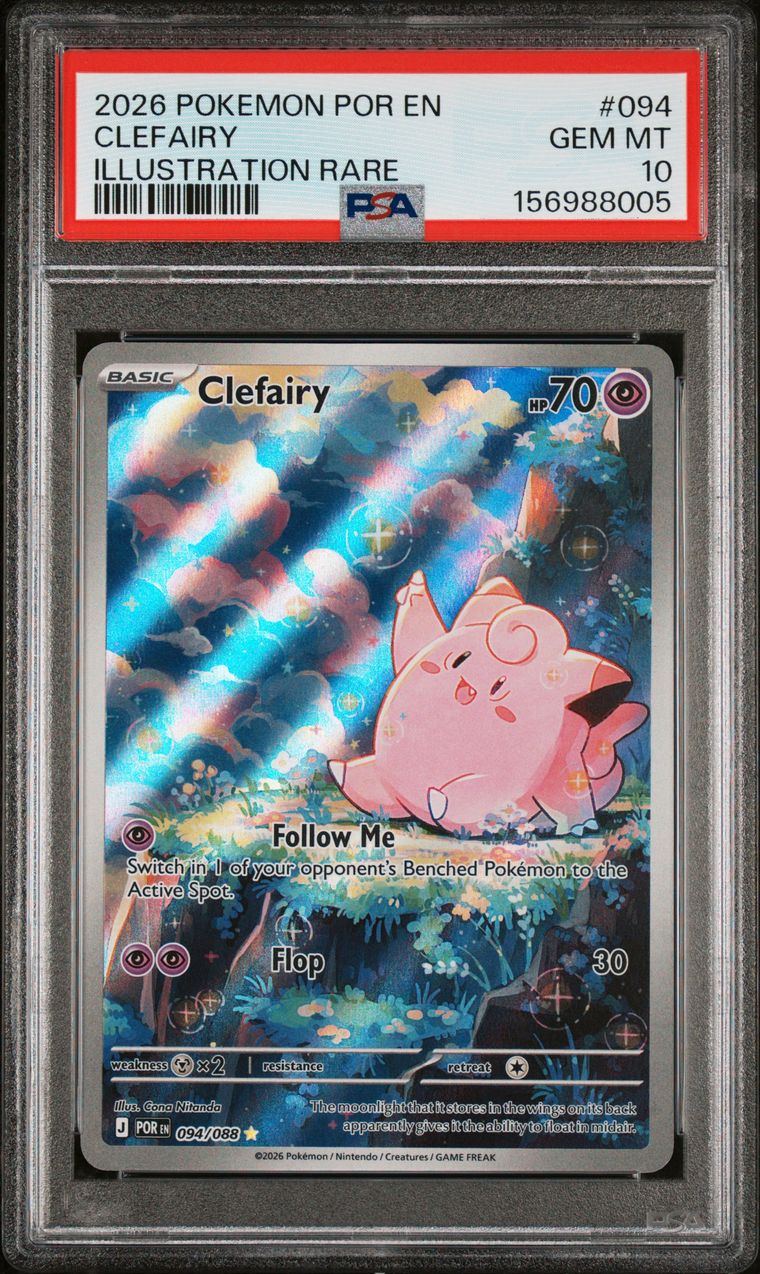 Clefairy — PSA 10, cert 156988005