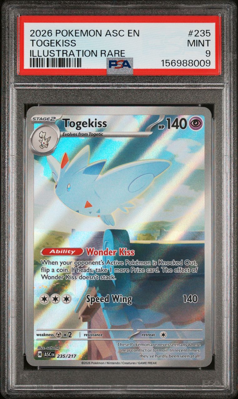 Togekiss — PSA 9, cert 156988009