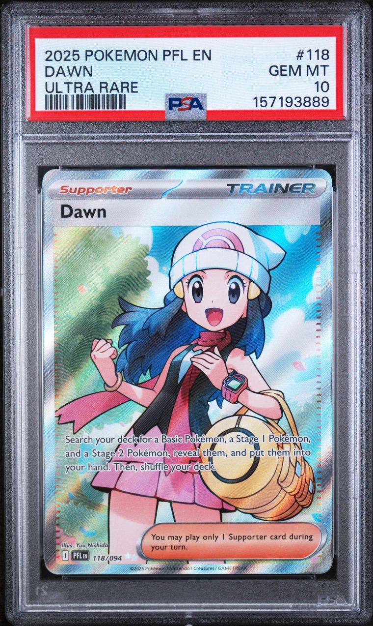 Pokémon Dawn PSA 10 Graded Trading Card, cert 157193889
