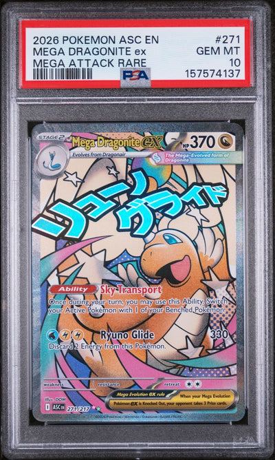 Mega Dragonite Ex — PSA 10, cert 157574137