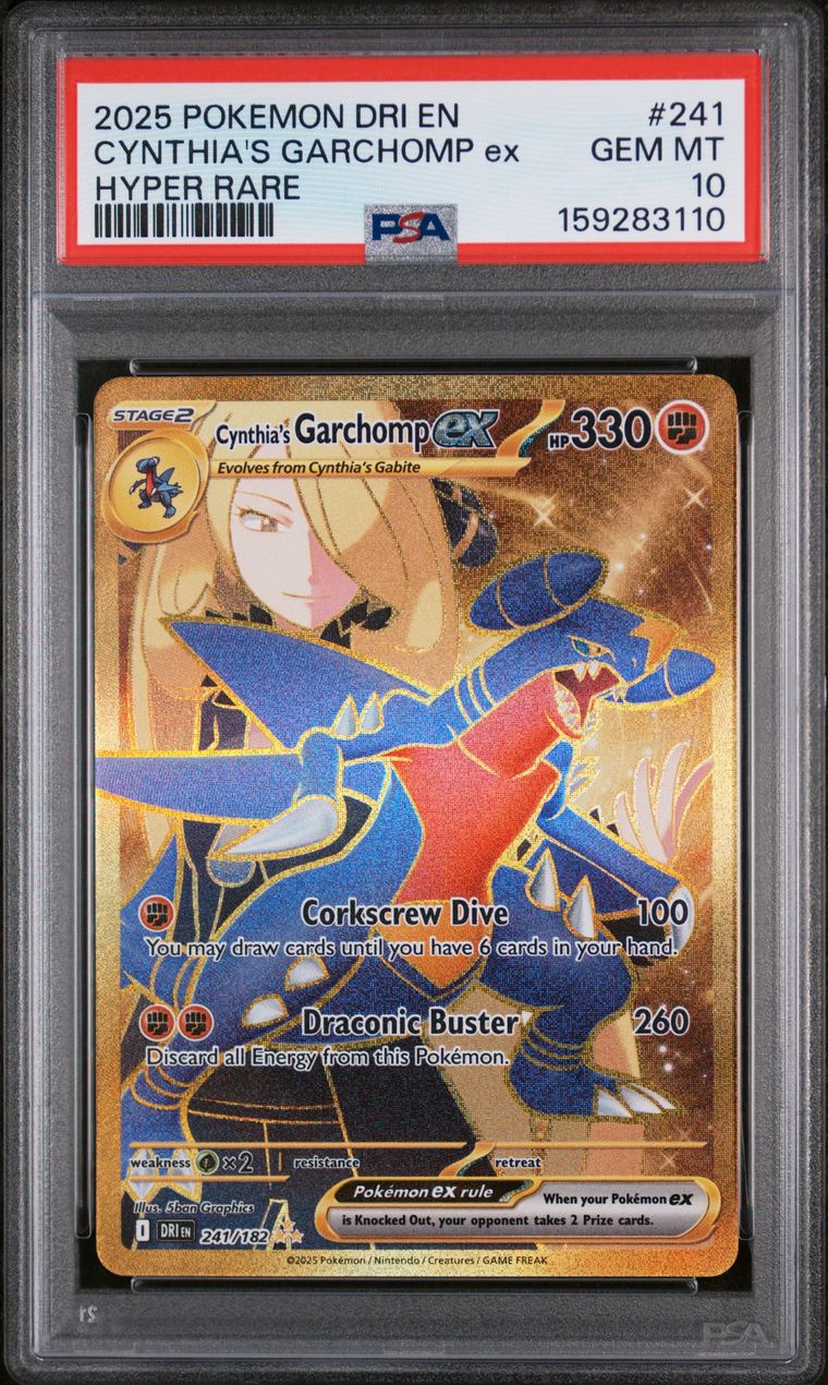 Cynthia's Garchomp Ex — PSA 10, cert 159283110