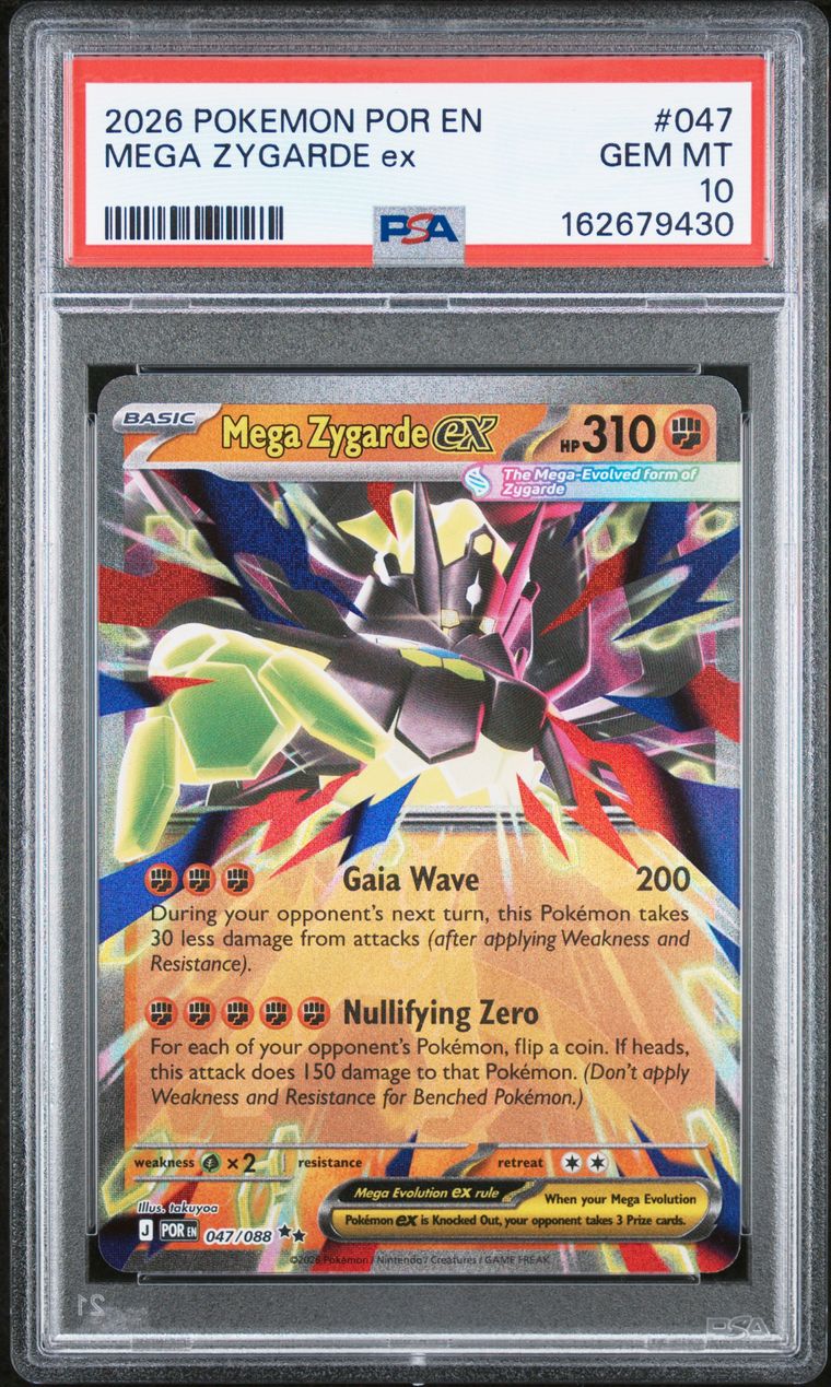 Pokémon Mega Zygarde EX #047 PSA 10 Graded Trading Card, cert 162679430