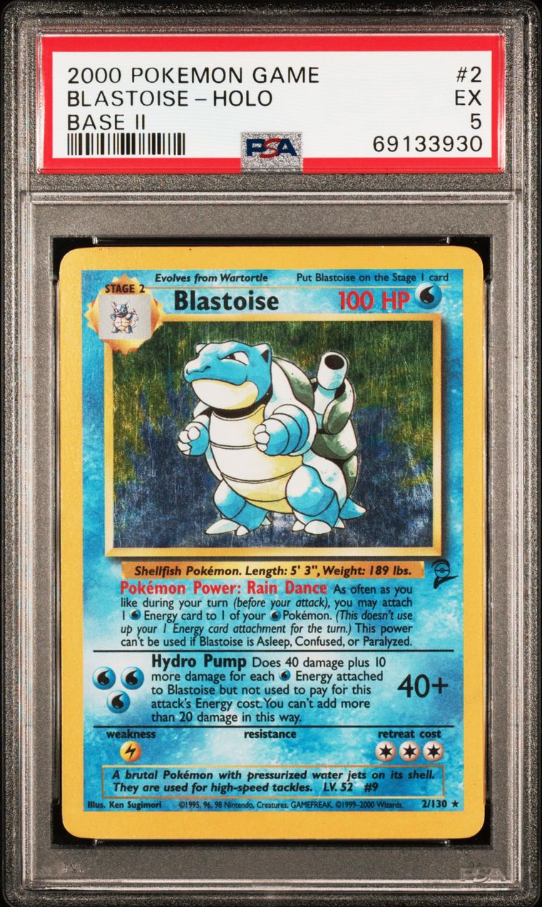 Blastoise — PSA 5, cert 69133930