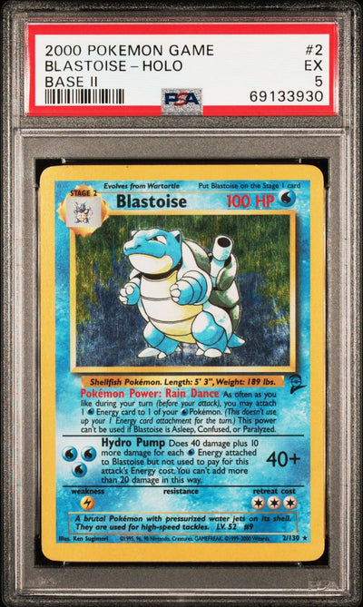 Blastoise — PSA 5, cert 69133930