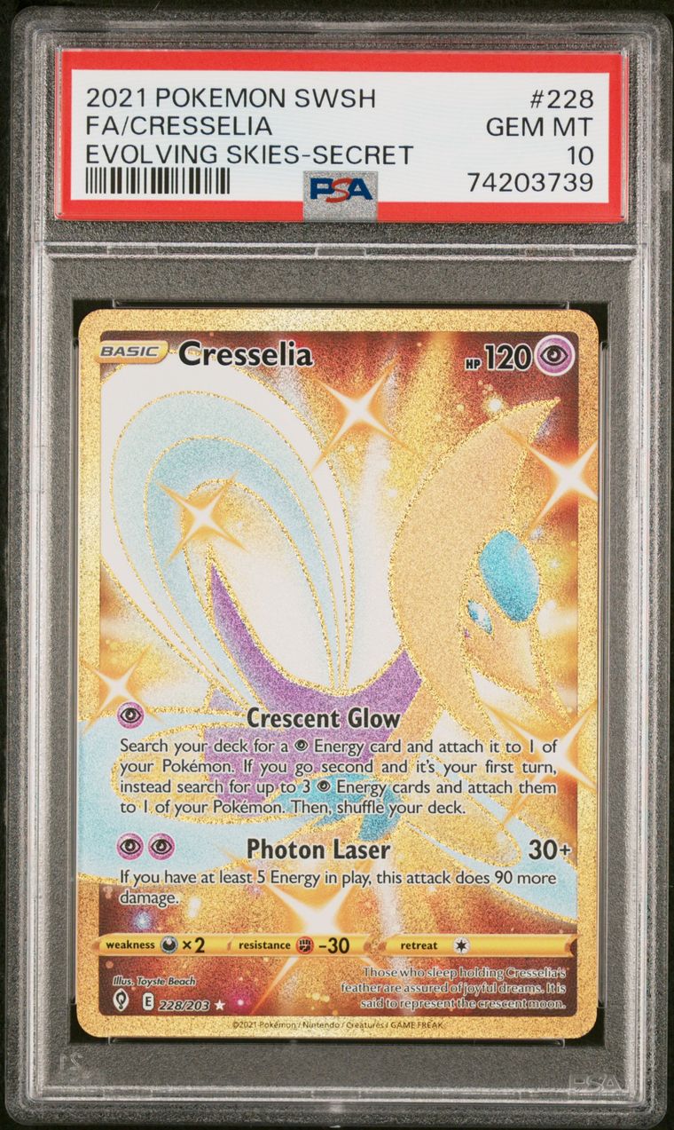 Cresselia — PSA 10, cert 74203739