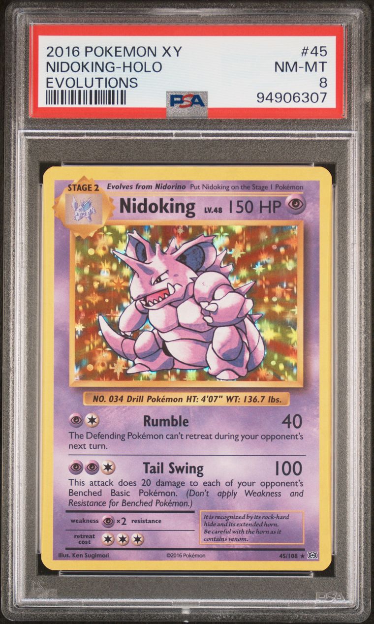 Nidoking — PSA 8, cert 94906307