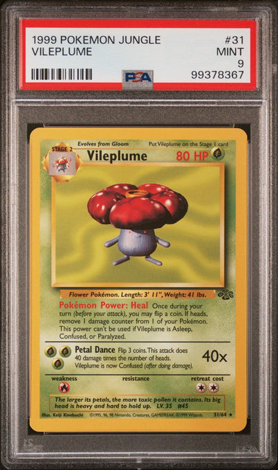 Vileplume — PSA 9, cert 99378367