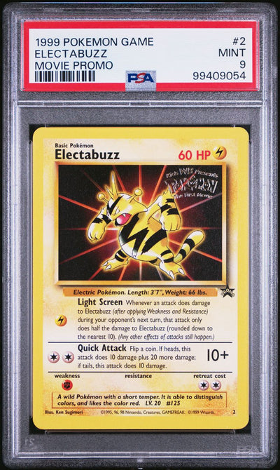 Electabuzz Movie Promo — PSA 9, cert 99409054