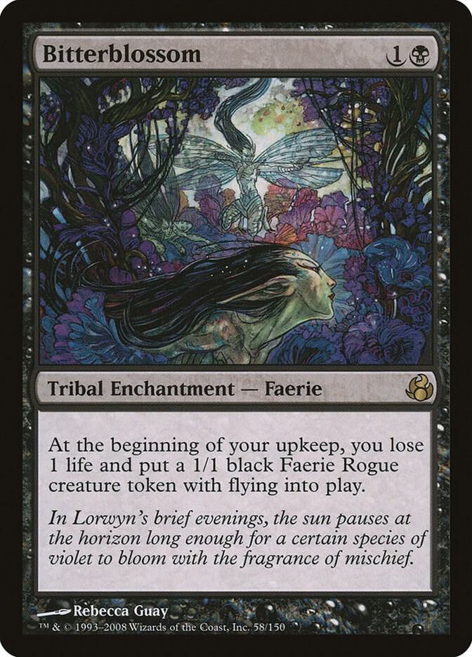 Magic Bitterblossom #58 Morningtide Rare Non-Foil Near Mint Trading Card
