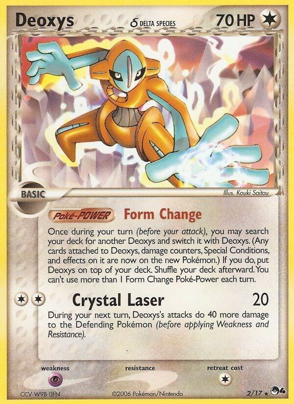 Pokémon Deoxys #002/017 POP Series 4 Delta Species Non-Foil Near Mint English Trading Card — catalog front, TCGplayer SKU 1190734