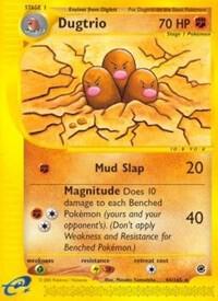 Pokémon Dugtrio #044/165 Expedition 44 Non-Foil Near Mint English Trading Card — catalog front, TCGplayer SKU 1190967