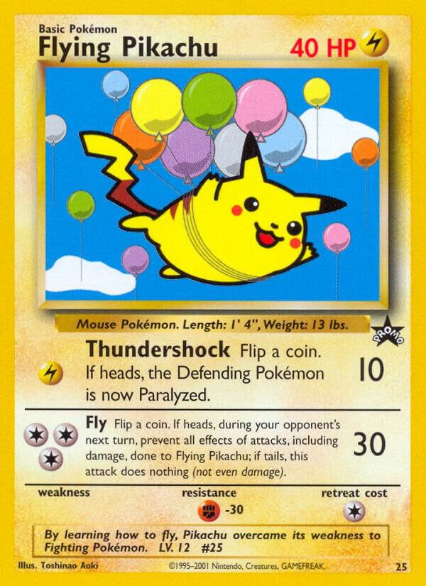 Pokémon Flying Pikachu #25/53 WoTC Promo Promo Non-Foil Near Mint Trading Card