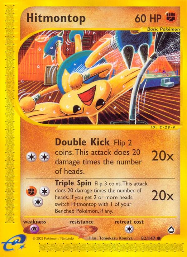 Pokémon Hitmontop #082/147 Aquapolis Common Non-Foil Near Mint English Trading Card — catalog front, TCGplayer SKU 1192082