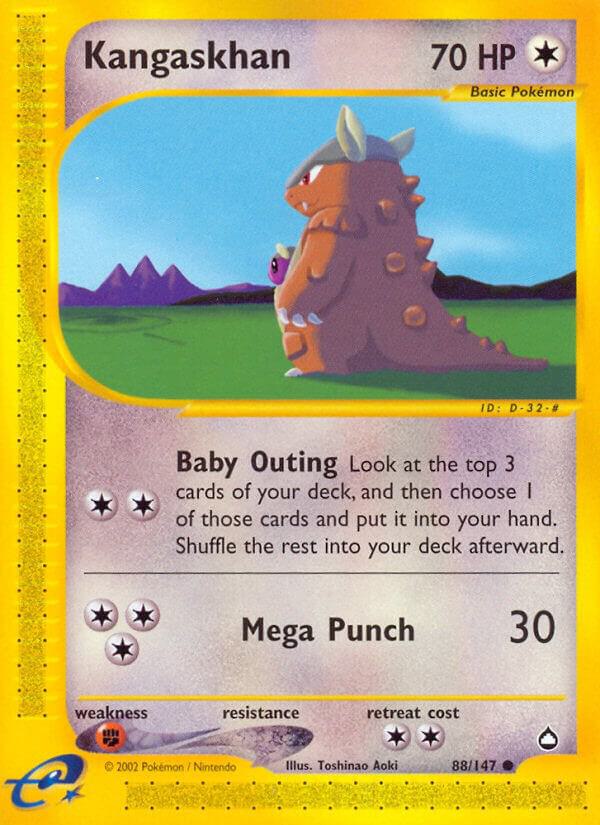 Pokémon Kangaskhan #088/147 Aquapolis Common Non-Foil Near Mint English Trading Card — catalog front, TCGplayer SKU 1192389