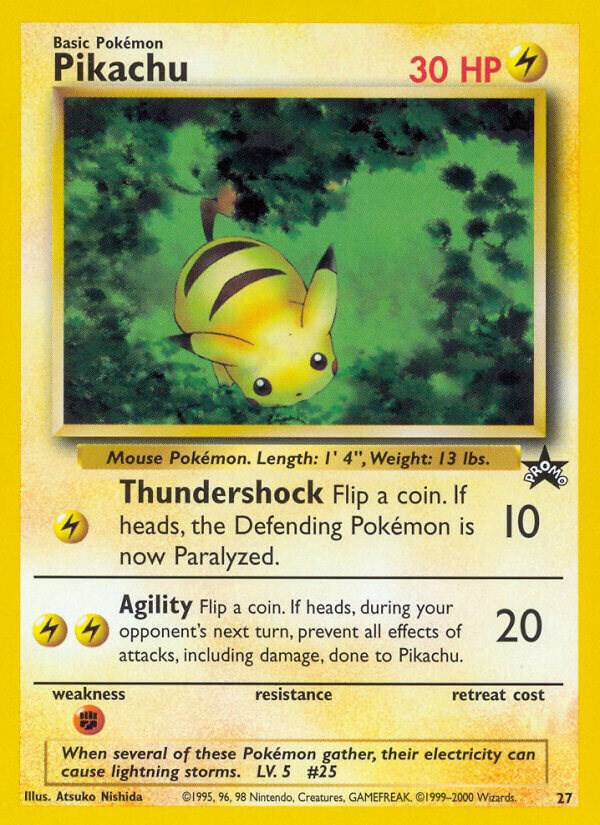 Pokémon Pikachu #27/53 WoTC Promo 27 Non-Foil Near Mint English Trading Card — catalog front, TCGplayer SKU 1194038