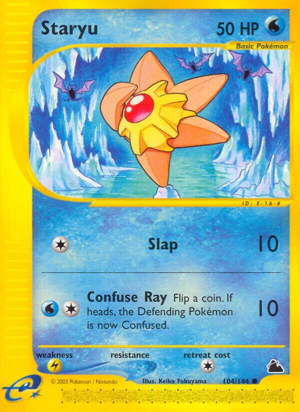 Pokémon Staryu #104/144 Skyridge 104 Non-Foil Near Mint English Trading Card — catalog front, TCGplayer SKU 1195514