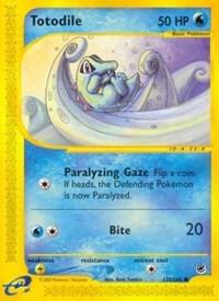 Pokémon Totodile #135/165 Expedition 135 Non-Foil Near Mint English Trading Card — catalog front, TCGplayer SKU 1195964