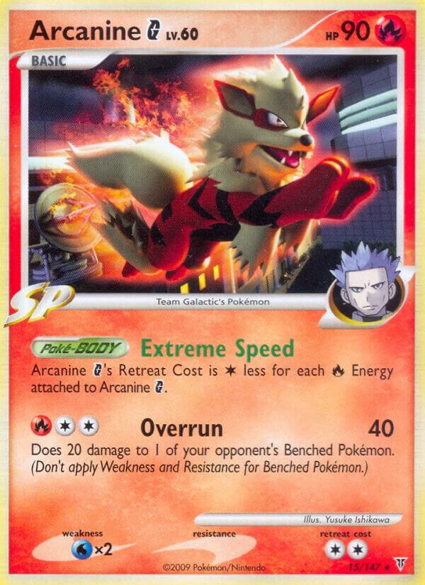 Pokémon Arcanine G #15 Supreme Victors Rare Non-Foil Lightly Played English Trading Card — catalog front, TCGplayer SKU 1196906