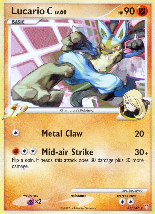 Pokémon Lucario C #31 Supreme Victors Rare Non-Foil Lightly Played English Trading Card — catalog front, TCGplayer SKU 1200202