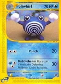 Pokémon Poliwhirl #089/165 Expedition Uncommon Non-Foil Lightly Played Trading Card