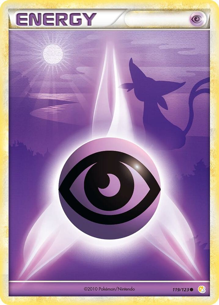 Pokémon Psychic Energy #119/123 HeartGold SoulSilver Common Non-Foil Lightly Played Trading Card