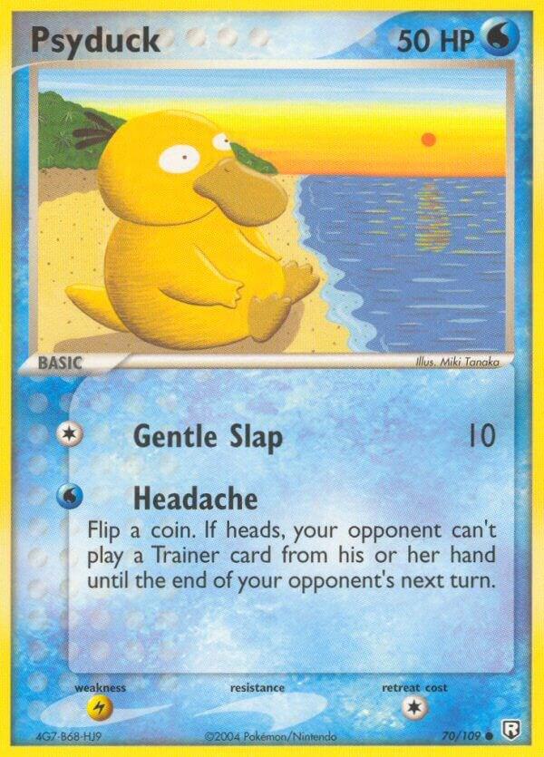 Pokémon Psyduck #70/109 EX Team Rocket Returns Common Non-Foil Lightly Played English Trading Card — catalog front, TCGplayer SKU 1201752