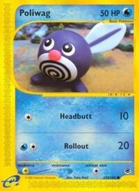 Pokémon Poliwag #125/165 Expedition Common Non-Foil Moderately Played English Trading Card — catalog front, TCGplayer SKU 1208917