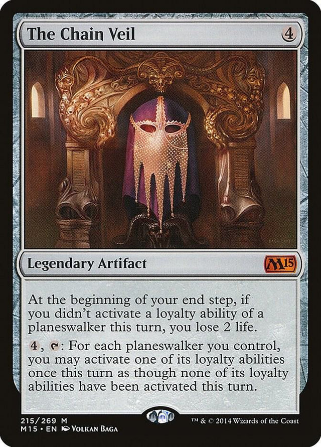 Magic The Chain Veil #215 Magic 2015 (M15) Mythic Rare Non-Foil Near Mint English Trading Card — catalog front, TCGplayer SKU 1231058
