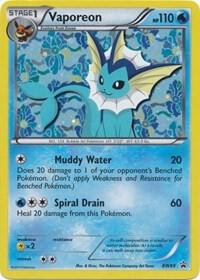 Pokémon Vaporeon #BW89 Black and White Promos Promo Holofoil Moderately Played Trading Card