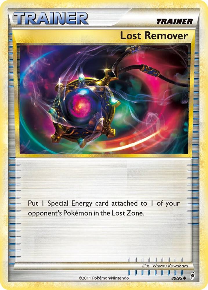 Pokémon Lost Remover #80/95 Call of Legends Uncommon Reverse Holofoil Lightly Played English Trading Card — catalog front, TCGplayer SKU 1241151