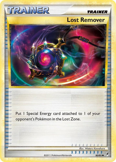 Pokémon Lost Remover #80/95 Call of Legends Uncommon Reverse Holofoil Lightly Played English Trading Card — catalog front, TCGplayer SKU 1241151