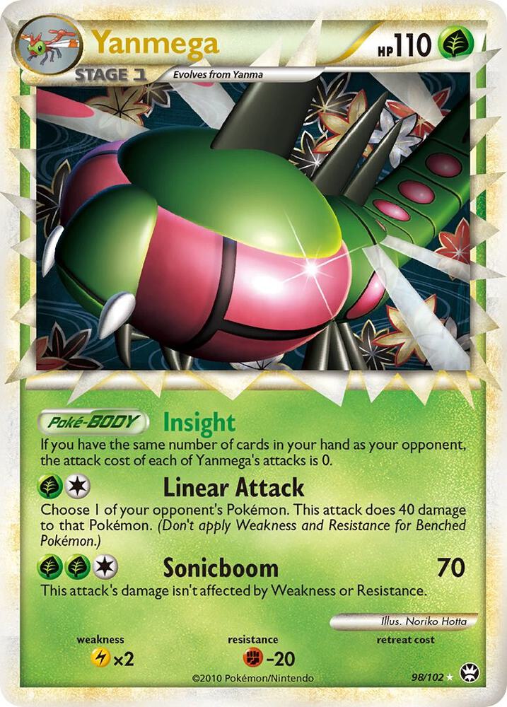 Pokémon Yanmega #98/102 Triumphant Prime Holofoil Near Mint Trading Card