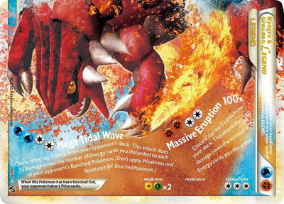 Pokémon Kyogre & Groudon Legend #88/90 Undaunted Bottom Holofoil Lightly Played Trading Card