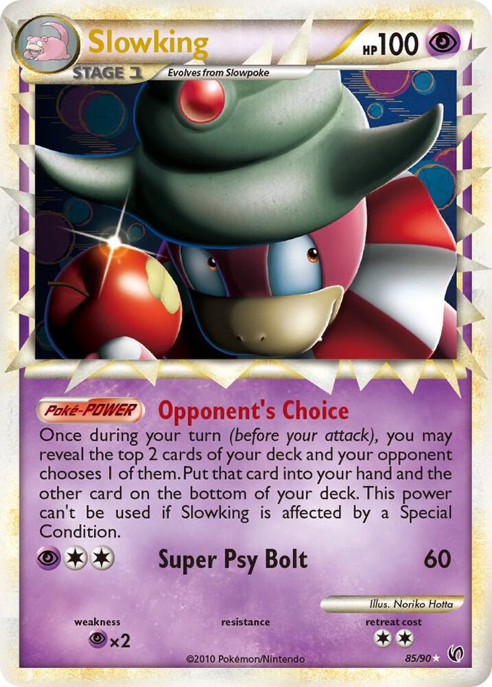 Pokémon Slowking #85/90 Undaunted Prime Holofoil Moderately Played English Trading Card — catalog front, TCGplayer SKU 1242502