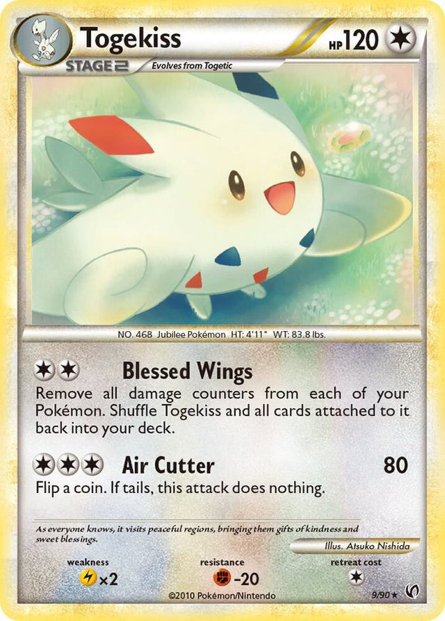 Pokémon Togekiss #9/90 Undaunted Holo Rare Holofoil Near Mint English Trading Card — catalog front, TCGplayer SKU 1242550