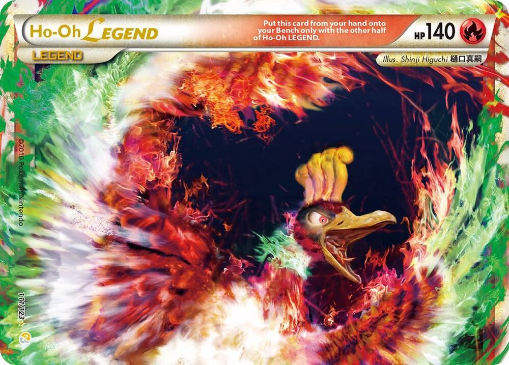 Pokémon Ho-Oh Legend #111/123 HeartGold SoulSilver Top Holofoil Lightly Played Trading Card