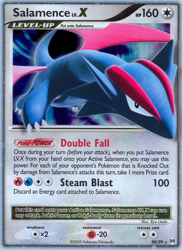 Pokémon Salamence Lv.X #98/99 Arceus Ultra Rare Holofoil Lightly Played Trading Card