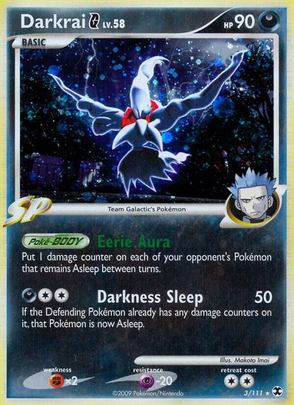 Pokémon Darkrai G #3/111 Rising Rivals Holo Rare Holofoil Moderately Played English Trading Card — catalog front, TCGplayer SKU 1248372