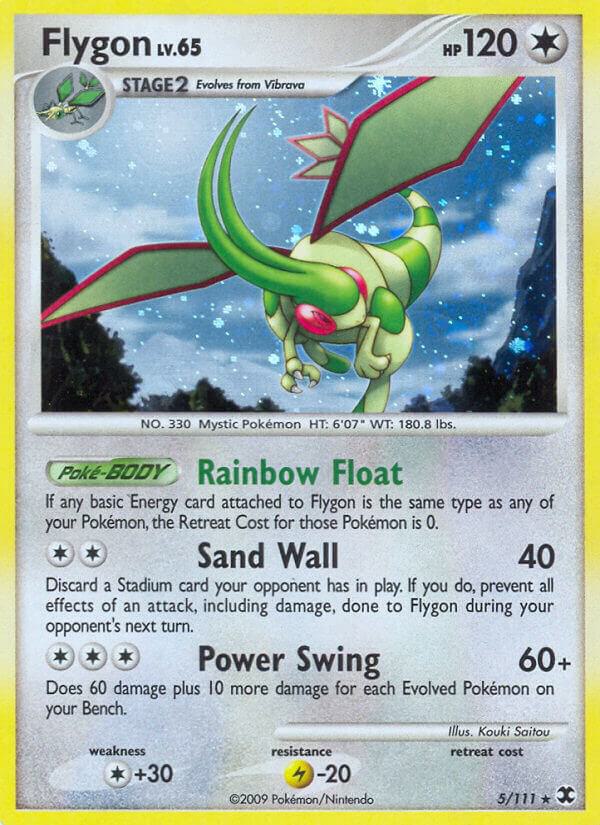Pokémon Flygon #5/111 Rising Rivals Holo Rare Holofoil Lightly Played English Trading Card — catalog front, TCGplayer SKU 1248431
