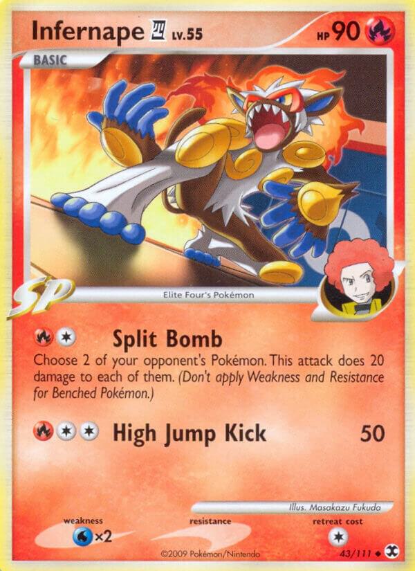 Pokémon Infernape E4 #43/111 Rising Rivals Uncommon Reverse Holofoil Near Mint English Trading Card — catalog front, TCGplayer SKU 1248530