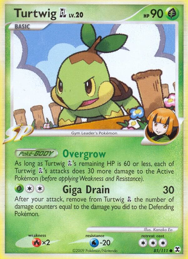 Pokémon Turtwig GL #85/111 Rising Rivals Common Reverse Holofoil Lightly Played English Trading Card — catalog front, TCGplayer SKU 1248846
