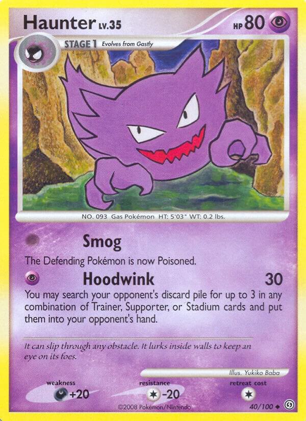 Pokémon Haunter #40/100 Stormfront Uncommon Reverse Holofoil Lightly Played English Trading Card — catalog front, TCGplayer SKU 1250408