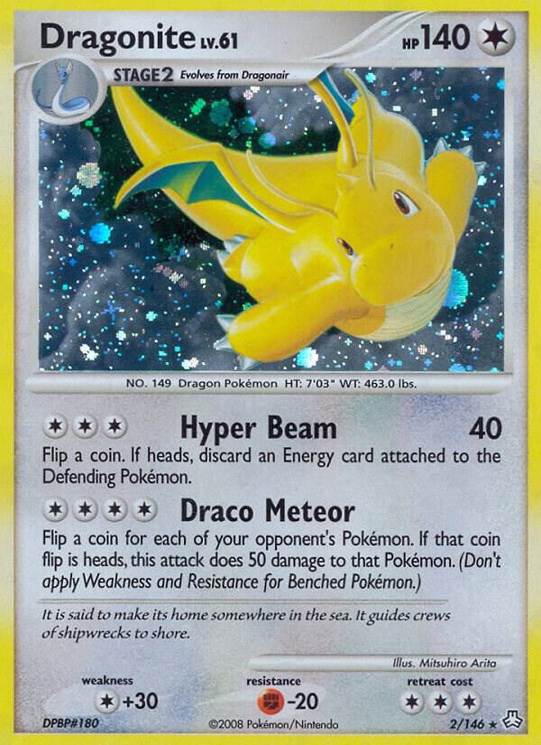 Pokémon Dragonite #2/146 Legends Awakened Holo Rare Holofoil Lightly Played Trading Card