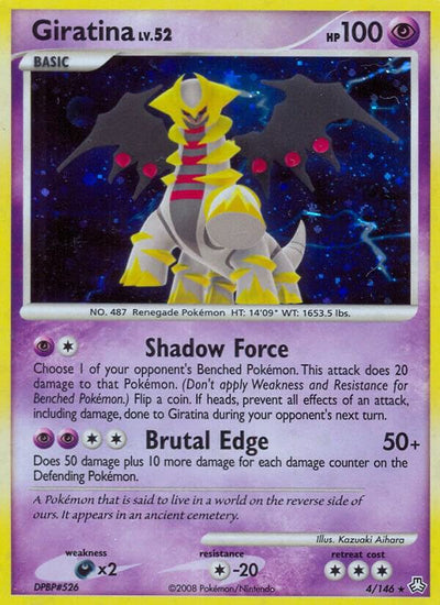 Pokémon Giratina #4/146 Legends Awakened Holo Rare Holofoil Lightly Played Trading Card