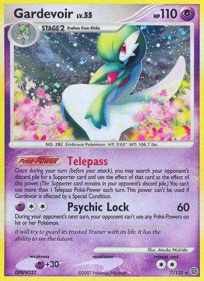 Pokémon Gardevoir #7/132 Secret Wonders Holo Rare Holofoil Heavily Played English Trading Card — catalog front, TCGplayer SKU 1260495