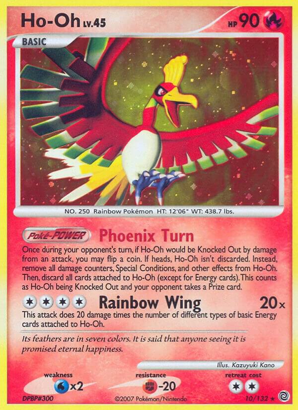 Pokémon Ho-Oh #10/132 Secret Wonders Holo Rare Holofoil Near Mint Trading Card